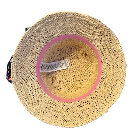 Women’s Authentic Disney Minnie Mouse Straw Hat with Polka Dot Ribbon - NWT - Picture 6 of 8
